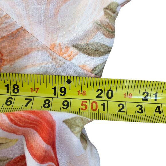 H&M V-Neck Balloon-Sleeved Feminine Romantic Summer Floral Flared Mini Dress S - Picture 14 of 16